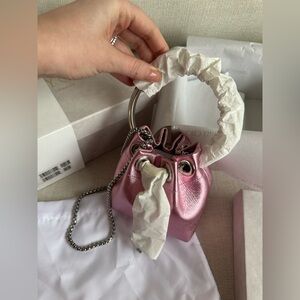 Jimmy Choo Micro BonBon lilac with silver Brand New